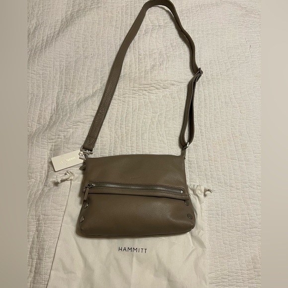 Hammitt Brown Taupe Crossbody Bag NWT $425.00 - Picture 2 of 8